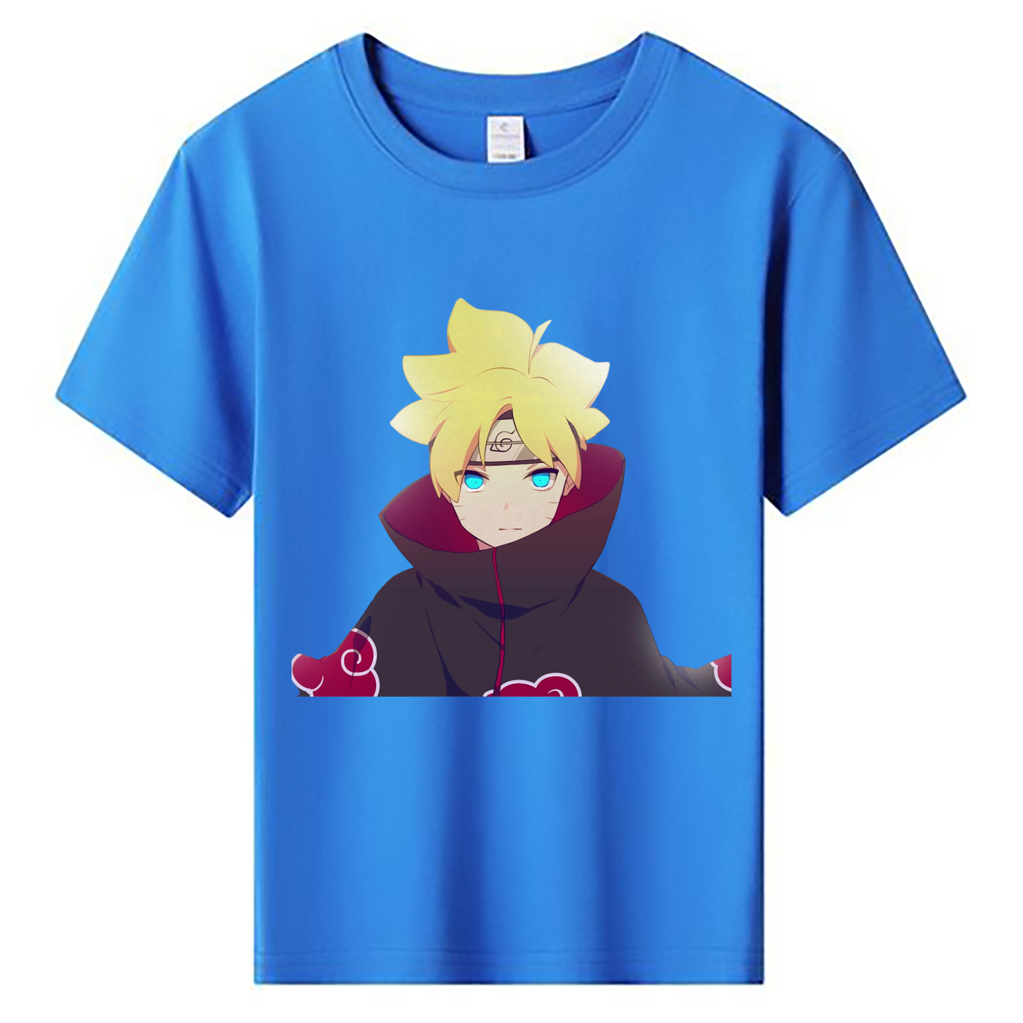 （画像用） NARUTO -ナルト- うずまき ボルト Uzumaki Boruto 綿100％キッズTシャツ（フロントプリント）
